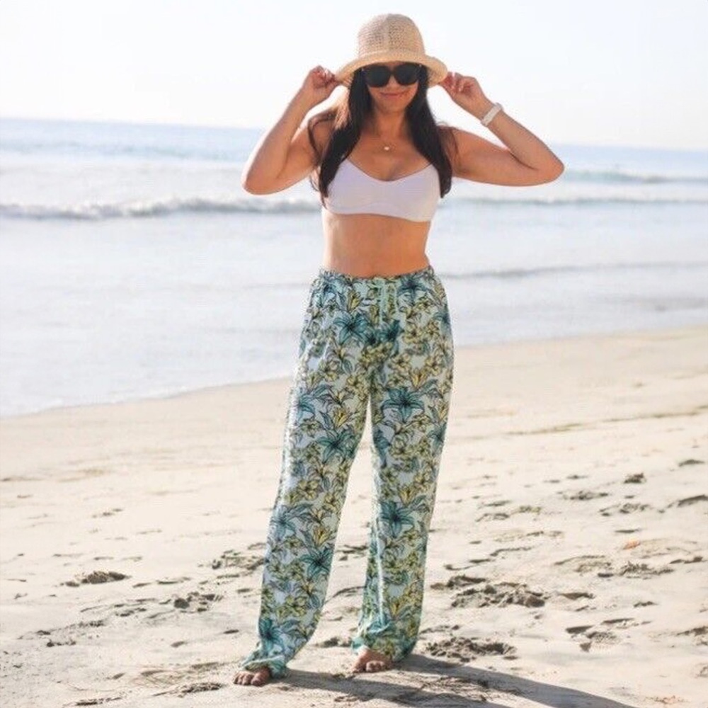 NWT - Beach Riot - Blue Lagoon Beach Pant Swimsuit Coverup